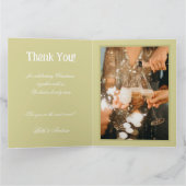 Vreugde van Kerstmis Gevouwen Dankkaart Bedankkaart (Binnen)