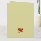 Vreugde van Kerstmis Gevouwen Dankkaart Bedankkaart (Achterkant)