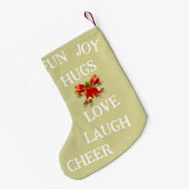 Vreugde van Kerstmis Kous Kleine Kerstsok (Achterkant (Hangend))