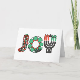 VREUGDE van Kwanzaa (Standaard) Feestdagen Kaart