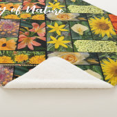 Vreugde van Natuur Sinaasappel Geel Bloemen Sherpa Deken (3/4)