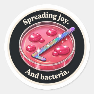 Vreugde verspreiden ronde sticker