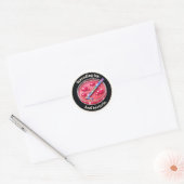 Vreugde verspreiden ronde sticker (Envelop)