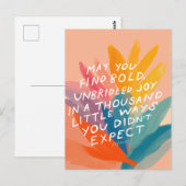 Vreugde vinden - Briefkaart aanmoedigen (Voorkant / Achterkant)