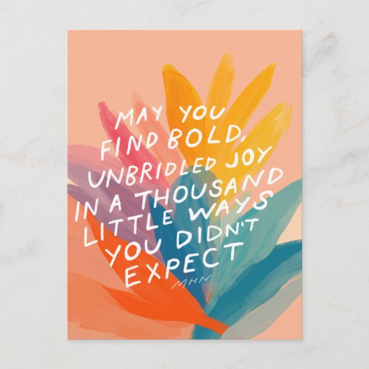 Vreugde vinden - Briefkaart aanmoedigen (Voorkant)