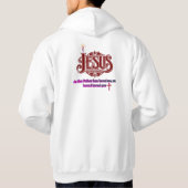 Vreugde voor de redder van de wereld hoodie (Achterkant)