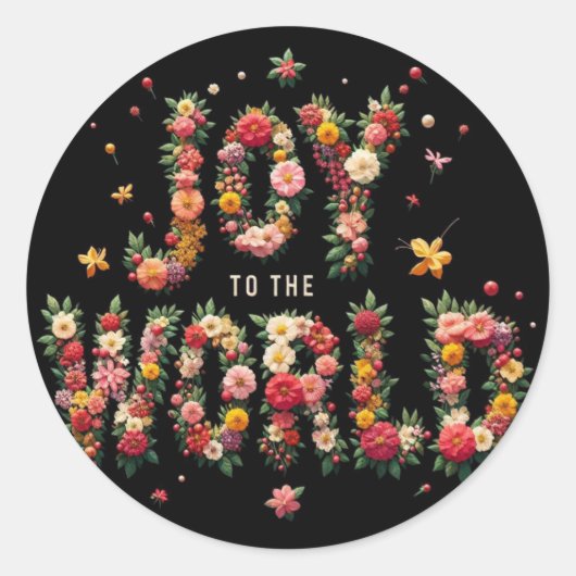 VREUGDE voor de Stickers van de wereld (Voorkant)