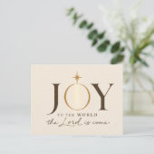VREUGDE VOOR DE WERELD | Christelijke Kerst Briefkaart (Staand voorkant)