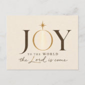 VREUGDE VOOR DE WERELD | Christelijke Kerst Briefkaart (Voorkant)