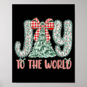 Vreugde Voor De Wereld Jezus Christelijk Kerstmis  Poster