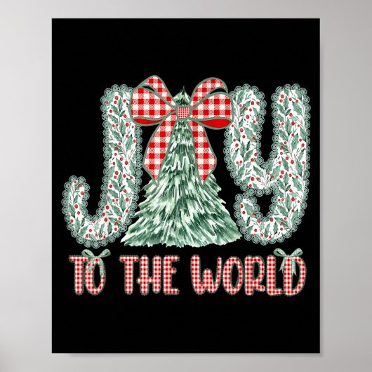Vreugde Voor De Wereld Jezus Christelijk Kerstmis  Poster (Voorkant)