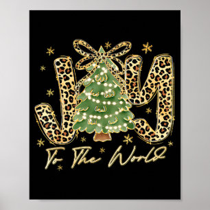Vreugde Voor De Wereld Jezus Christelijke Kerstmis Poster