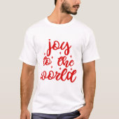 Vreugde Voor De Wereld - Kerstmis T-shirt (Voorkant)