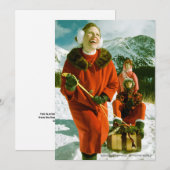 "VREUGDE VOOR DE WERELD" Platte Kerstkaart (Voorkant / Achterkant)