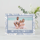 Vreugde voor de Wereld - Strand  Feestdagenkaart (Staand voorkant)