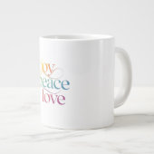 vreugde vrede liefde grote koffiekop (Voorkant rechts)