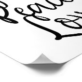 Vreugde Vrede Liefde Inspirerende Spreuk Poster (Hoek)