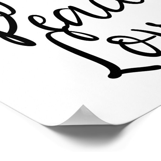 Vreugde Vrede Liefde Inspirerende Spreuk Poster (Hoek)