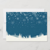 Vreugde Vrede Liefde Kerstmis Winter Scène Foto Feestdagenkaart (Achterkant)