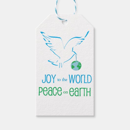 Vreugde & Vrede Wereld Cadeaulabel (Voorkant)