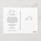 Vreugde, Vrolijk Kerstmis Familie Foto Layover Briefkaart (Achterkant)