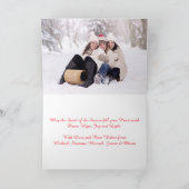 Vreugde! Waterverf dennenkrans & Garland foto binn Kaart (Binnen)