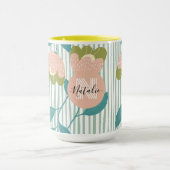  vreugde waterverf floral voor haar verjaardag mok (Midden)