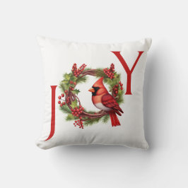 vreugde | Waterverf krans met rode kardinaal Kussen