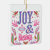 Vreugde & Zegeningen Keramisch Ornament (Rechts)
