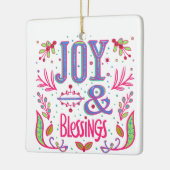 Vreugde & Zegeningen Keramisch Ornament (Links)