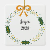 Vreugde & Zegeningen Keramisch Ornament (Achterkant)