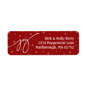 Vreugdeadreslabel Etiket (Voorkant)