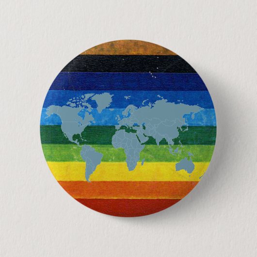 vreugdeboogregenboog ronde button 5,7 cm (Voorkant)