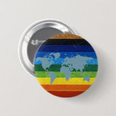 vreugdeboogregenboog ronde button 5,7 cm (Voorkant /achterkant)