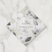 Vreugdescript Echt Gouden Folie Bloemen Kerstvakan Bedankjes Labels (Achterkant)