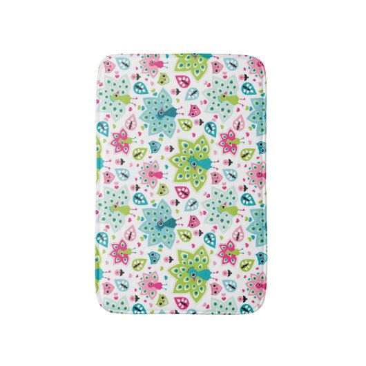 vreugdevogel en uil badmat (Voorkant Verticaal)