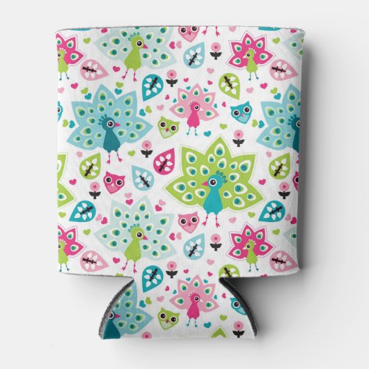 vreugdevogel en uil blikjeskoeler (Voorkant)