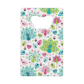 vreugdevogel en uil creditkaart flessenopener (Achterkant)