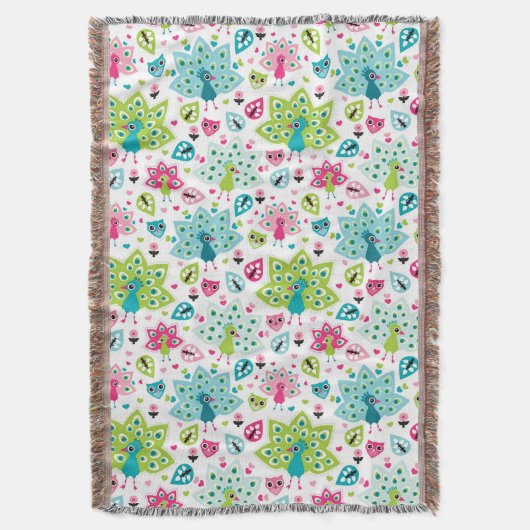 vreugdevogel en uil deken (Voorkant Verticaal)