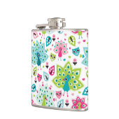 vreugdevogel en uil heupfles (Links)