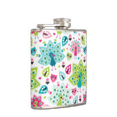 vreugdevogel en uil heupfles (Rechts)