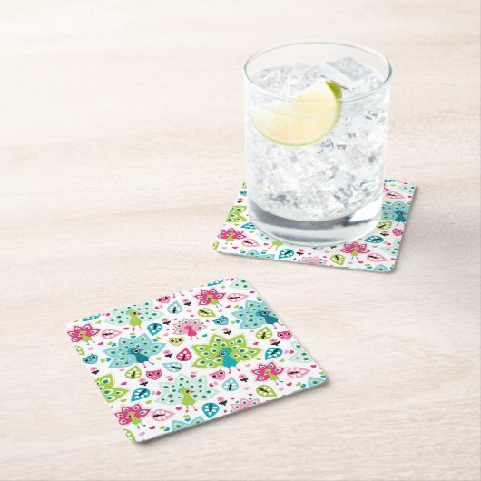 vreugdevogel en uil kartonnen onderzetters (Insitu)