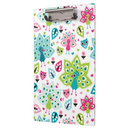 vreugdevogel en uil klembord (Links)