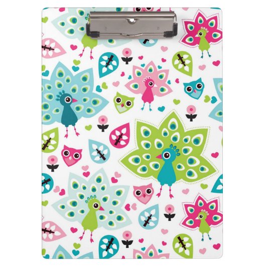 vreugdevogel en uil klembord (Voorkant)