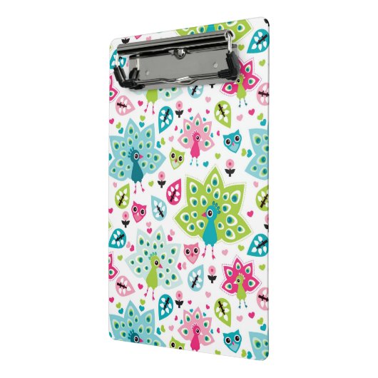 vreugdevogel en uil mini klembord (Angled2)