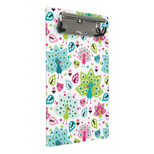 vreugdevogel en uil mini klembord (Schuin)