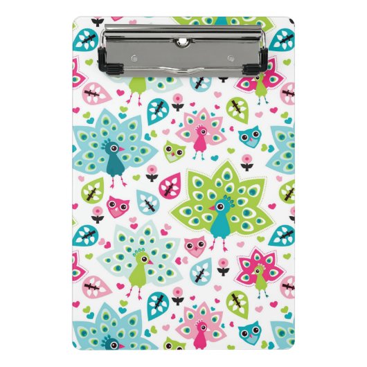 vreugdevogel en uil mini klembord (Voorkant)