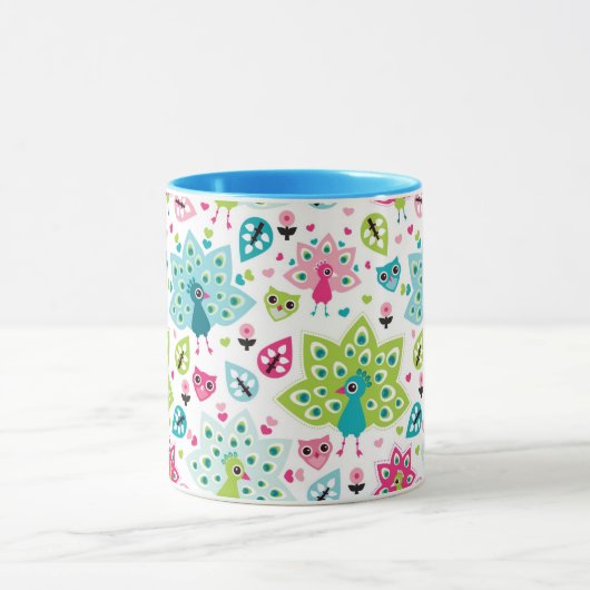 vreugdevogel en uil mok (Midden)