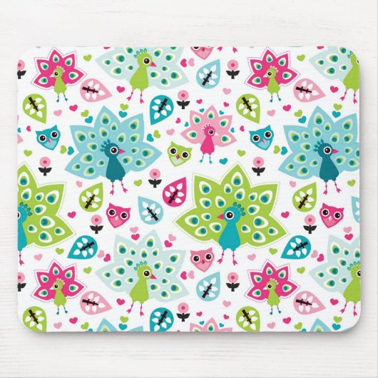 vreugdevogel en uil muismat (Voorkant)