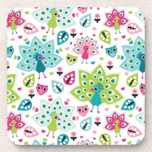 vreugdevogel en uil onderzetter (Voorkant)